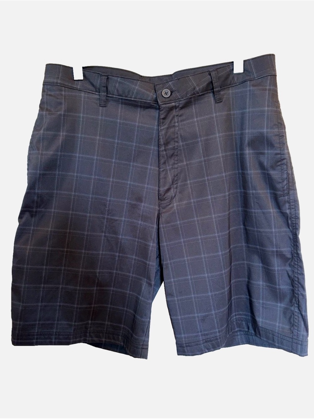 Champion DuoDry Men’s Golf Shorts 34 Black Plaid Stretch Performance